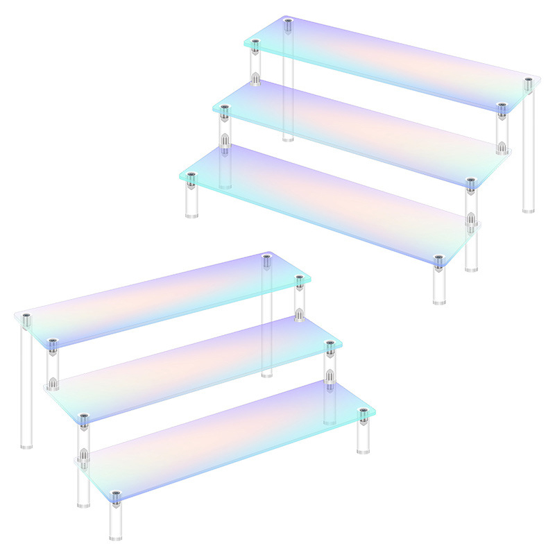Cupcake Stand Tier - 1-5 Tier Iridescent Acrylic Display Risers