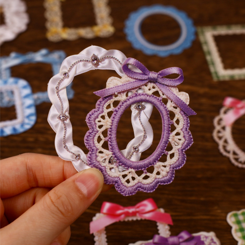 8 Sheets Vintage Ribbon Border - Papercraft Supply Ribbon 评论和价格