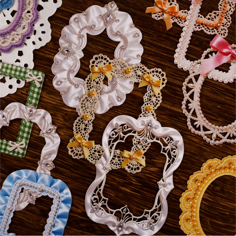 8 Sheets Vintage Ribbon Border - Papercraft Supply Ribbon 评论和价格