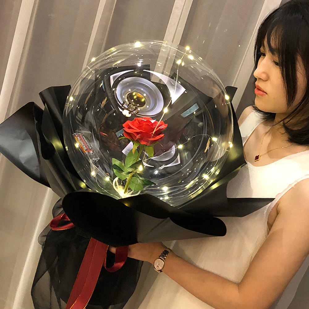 Balloon Rose Valentine Day Bob - Led Balloon Light 评论和价格