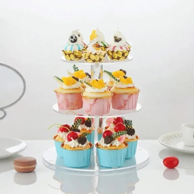 Clear Acrylic 3-5 Tier Cupcake - Cupcake Stand Tier 评论和价格