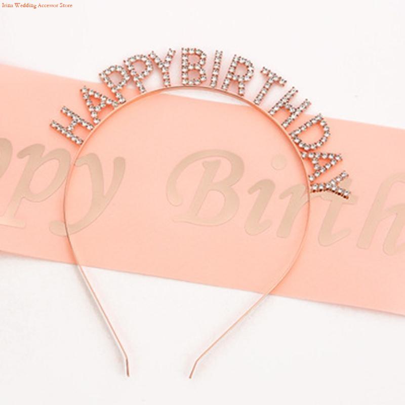 G92D 4 Pieces Birthday Party D - Birthday Sash Glitter 评论和价格