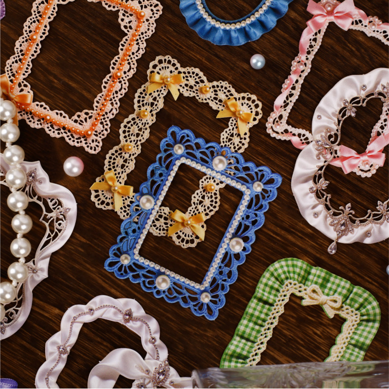 1pack/8pcs Vintage Ribbon Bord - Papercraft Supply Ribbon 评论和价格