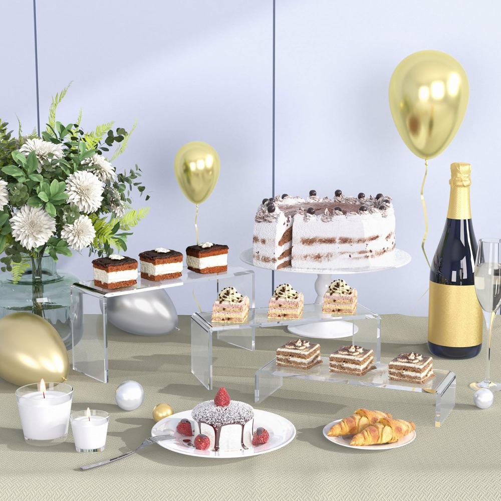 6 Pack Clear Cupcake Display R - Cupcake Stand Tier 评论和价格