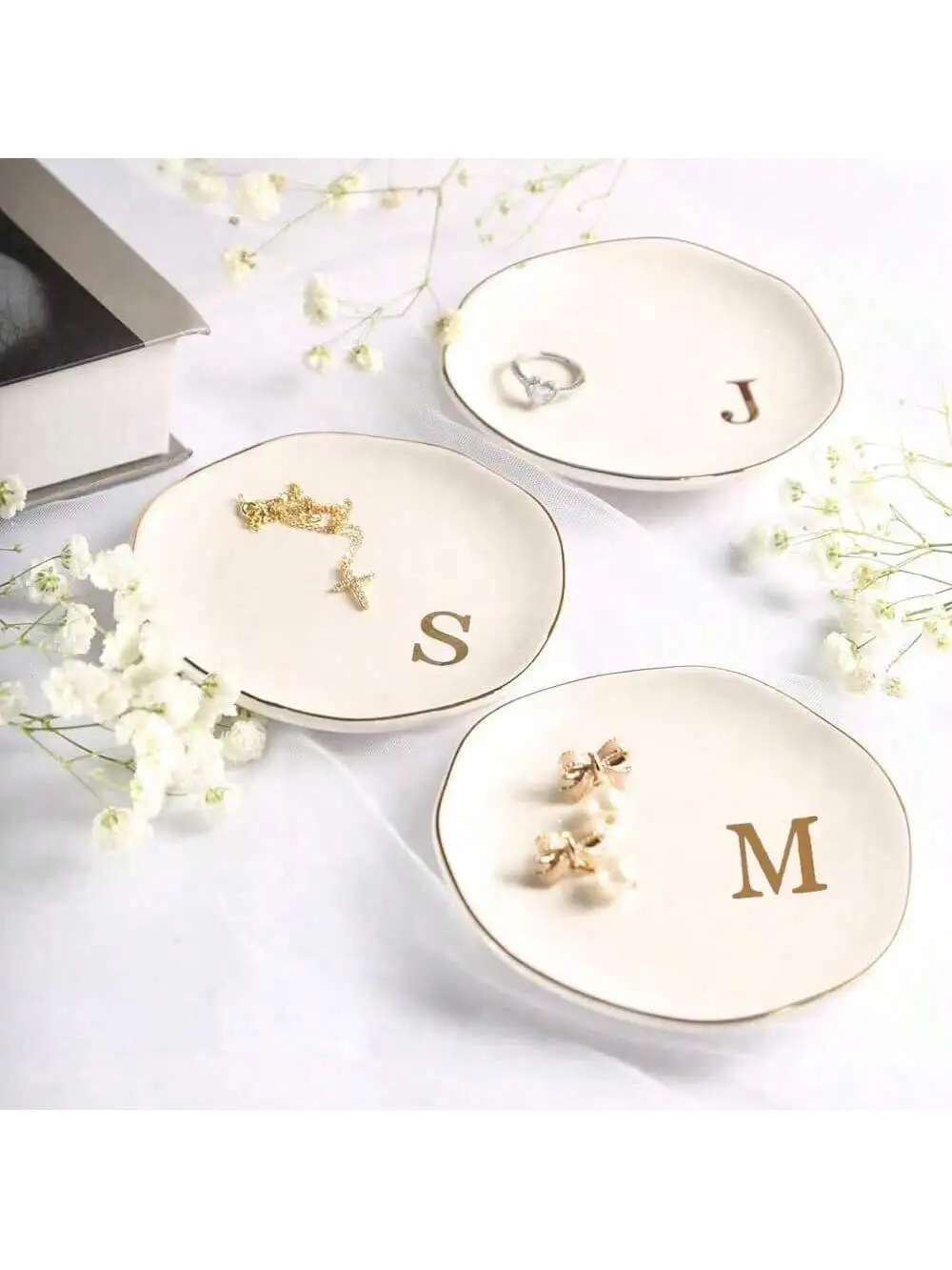 Initials Ring Dish Jewery Tray - Event Z 评论和价格