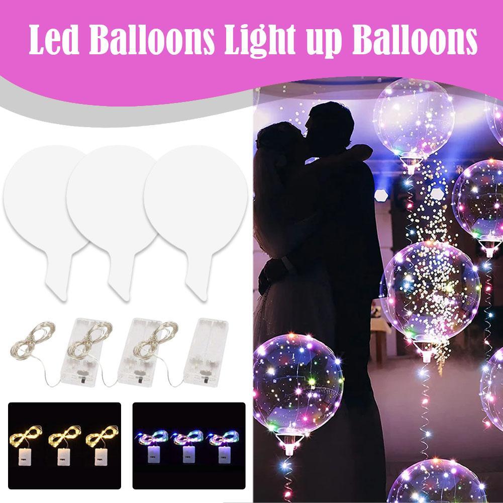 3 Pcs Led Balloons Light Up Ba - Led Balloon Light 评论和价格