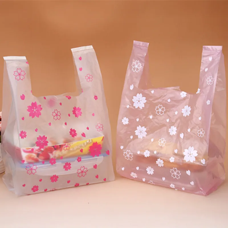 100Pcs/bag Pink Sakura Vest Ba - Event Party Shop 评论和价格