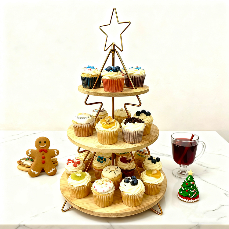 DaS Light Luxury Premium  Thre - Cupcake Stand Tier 评论和价格
