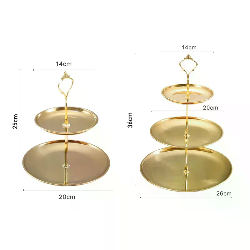 /PFU/Silver 2/3-Tier Cake Stan - Cupcake Stand Tier 评论和价格