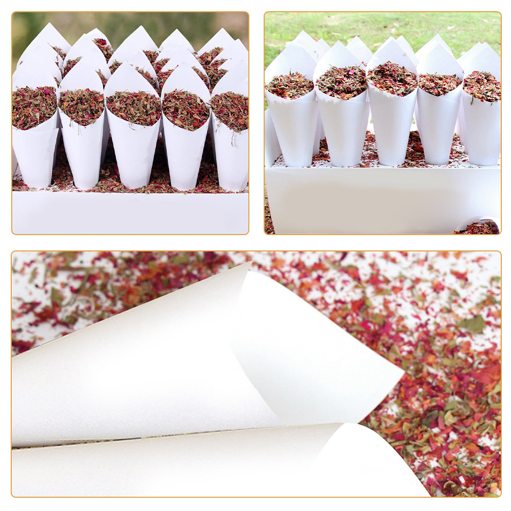 60Pcs Wedding Confetti Cones F - Papercraft Supply Confetti 评论和价格