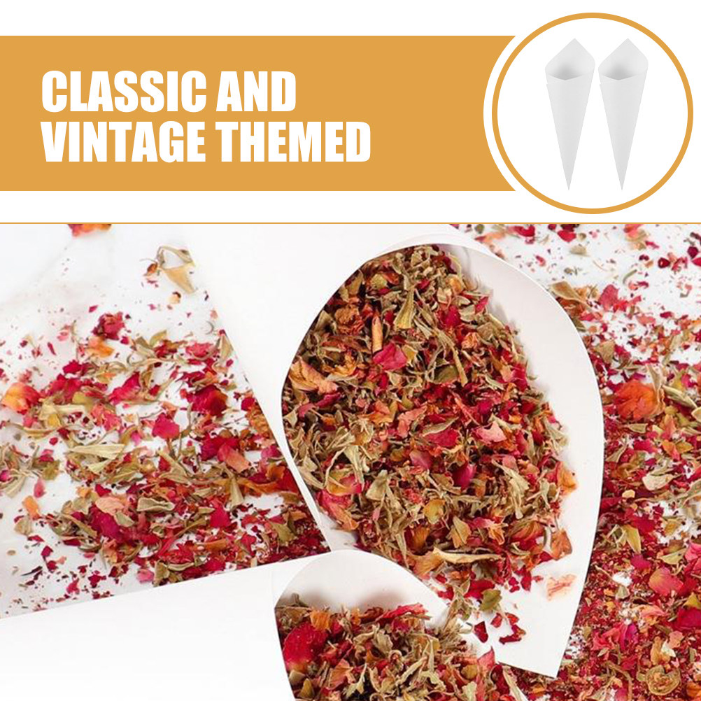 60Pcs Wedding Confetti Cones F - Papercraft Supply Confetti 评论和价格