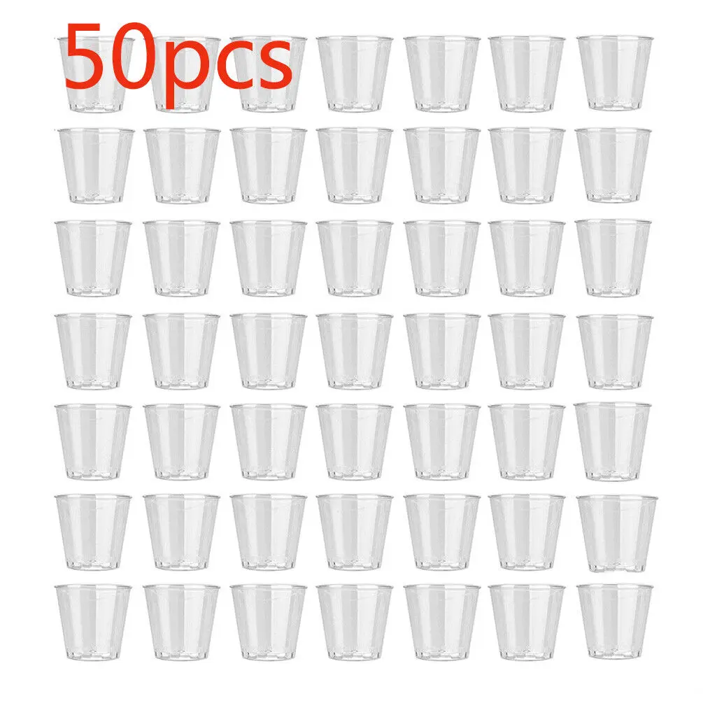 35ml 50 X Clear Plastic Jelly  - Plastic Cup 50Pcs 评论和价格