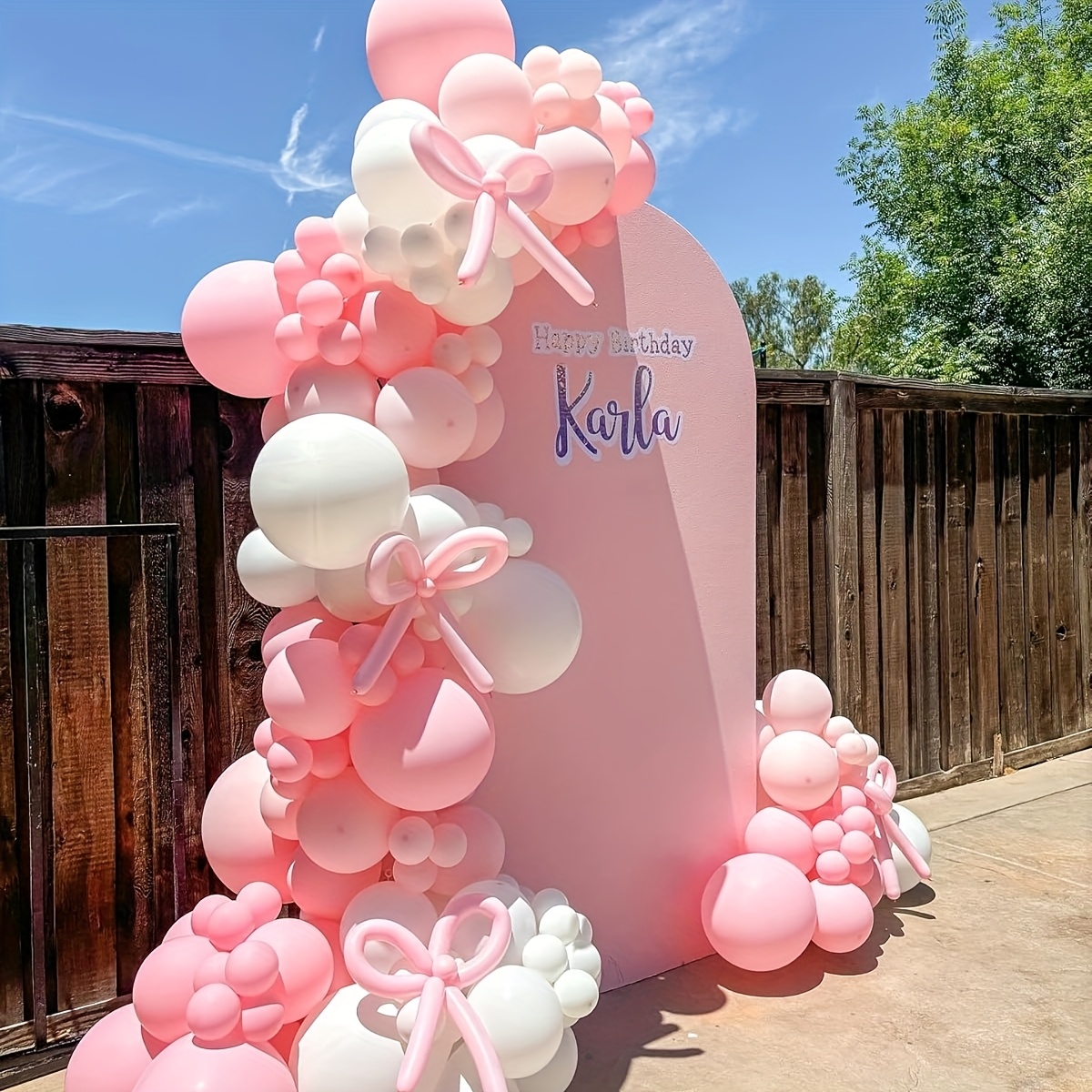 141 Pcs Pink Ribbon Balloons A - Balloon Arch Kit 评论和价格
