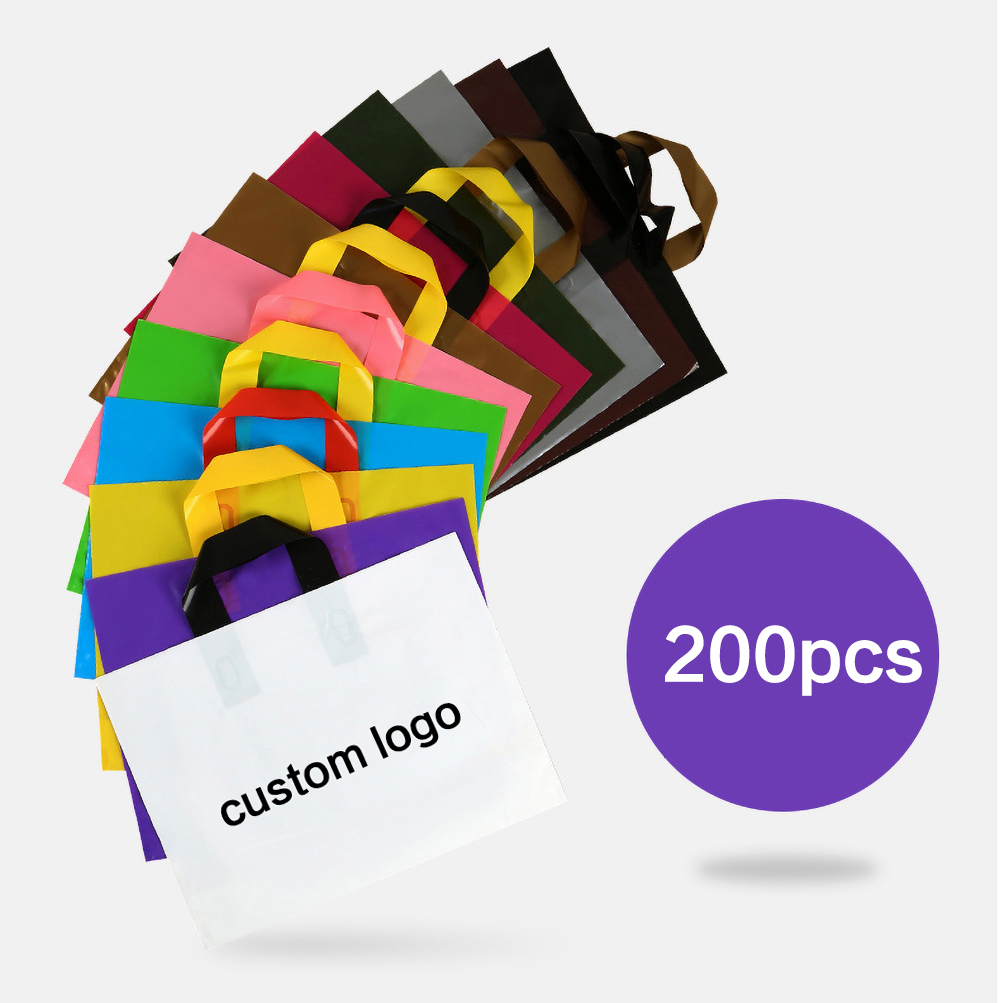 200pcs custom logo Shopping Ba - Event Party Shop 评论和价格